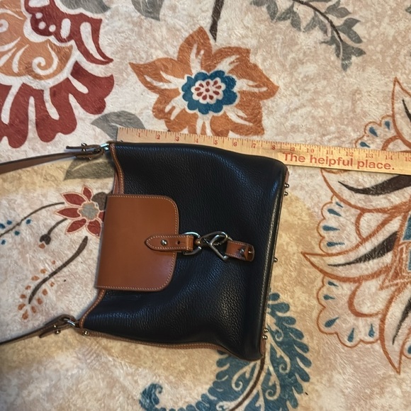 Dooney & Bourke Two-Tone Leather Shoulder Bag - Picture 3 of 9